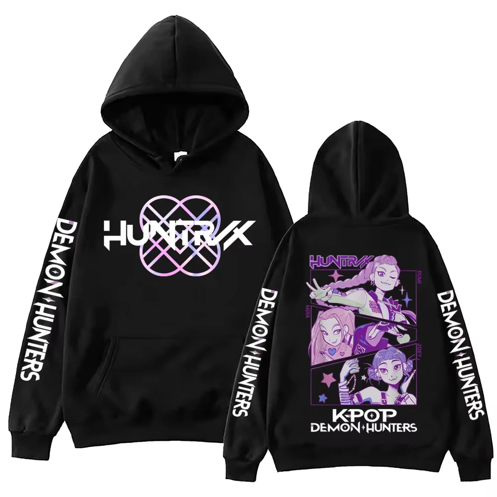 Sweat à Capuche K-Pop Demon Hunters – Style Harajuku Hip-Hop Unisexe
