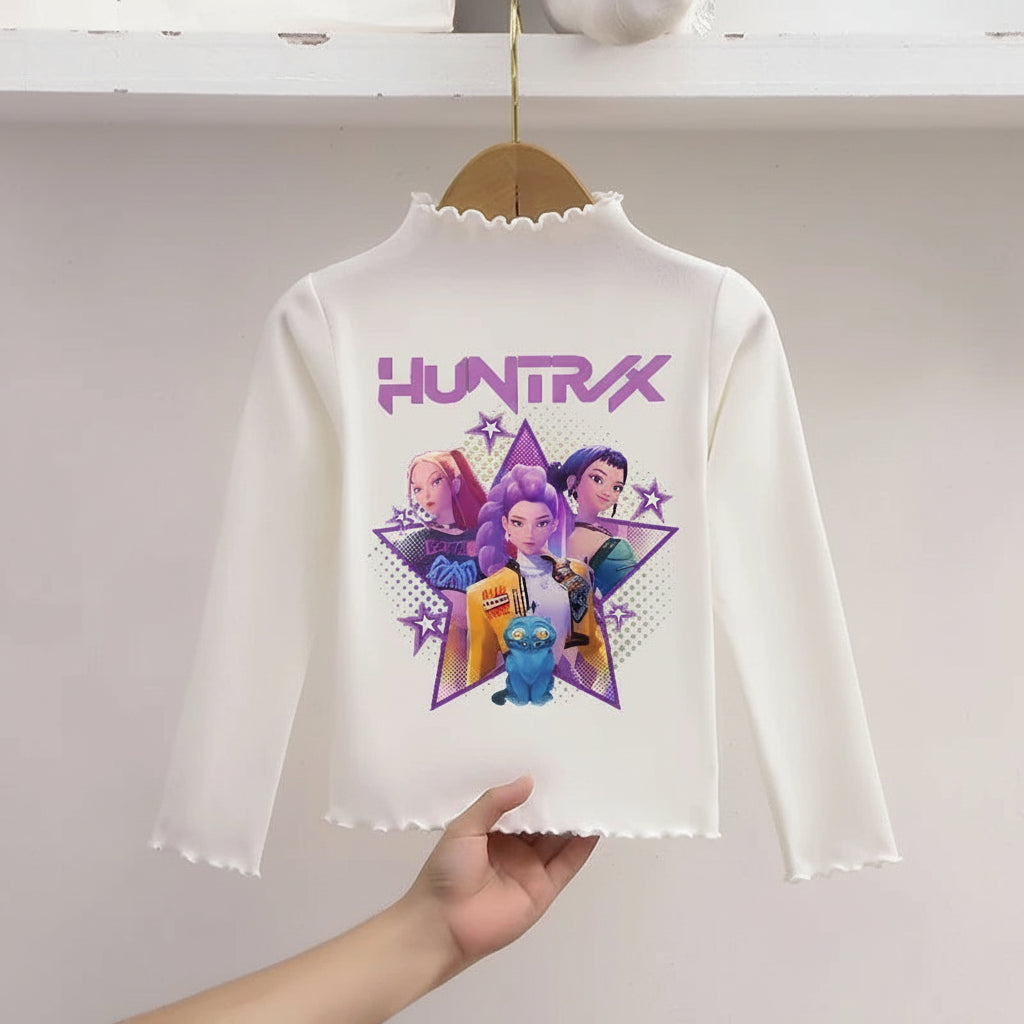 KPop Demon Hunters – T-shirt Hiver Enfant à Col Montant