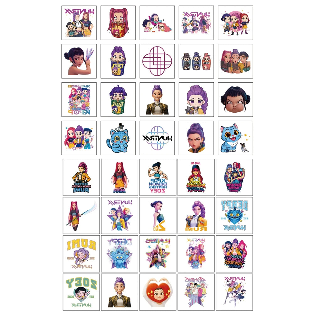Tatouages temporaires Kpop Demon Hunters