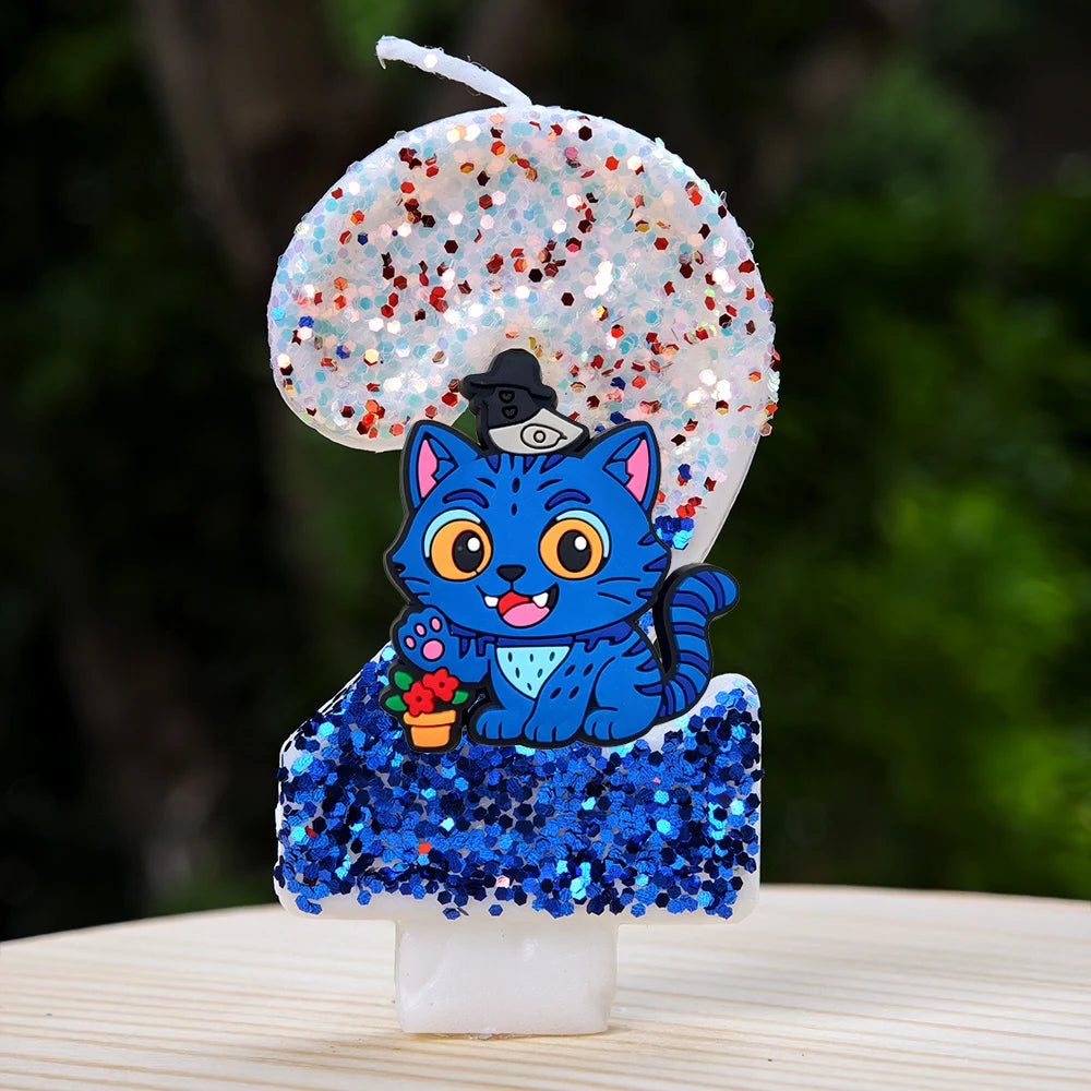 🕯 Bougie Chiffre Kpop Demon Hunters – Déco d’Anniversaire Ultra Cute 🎂