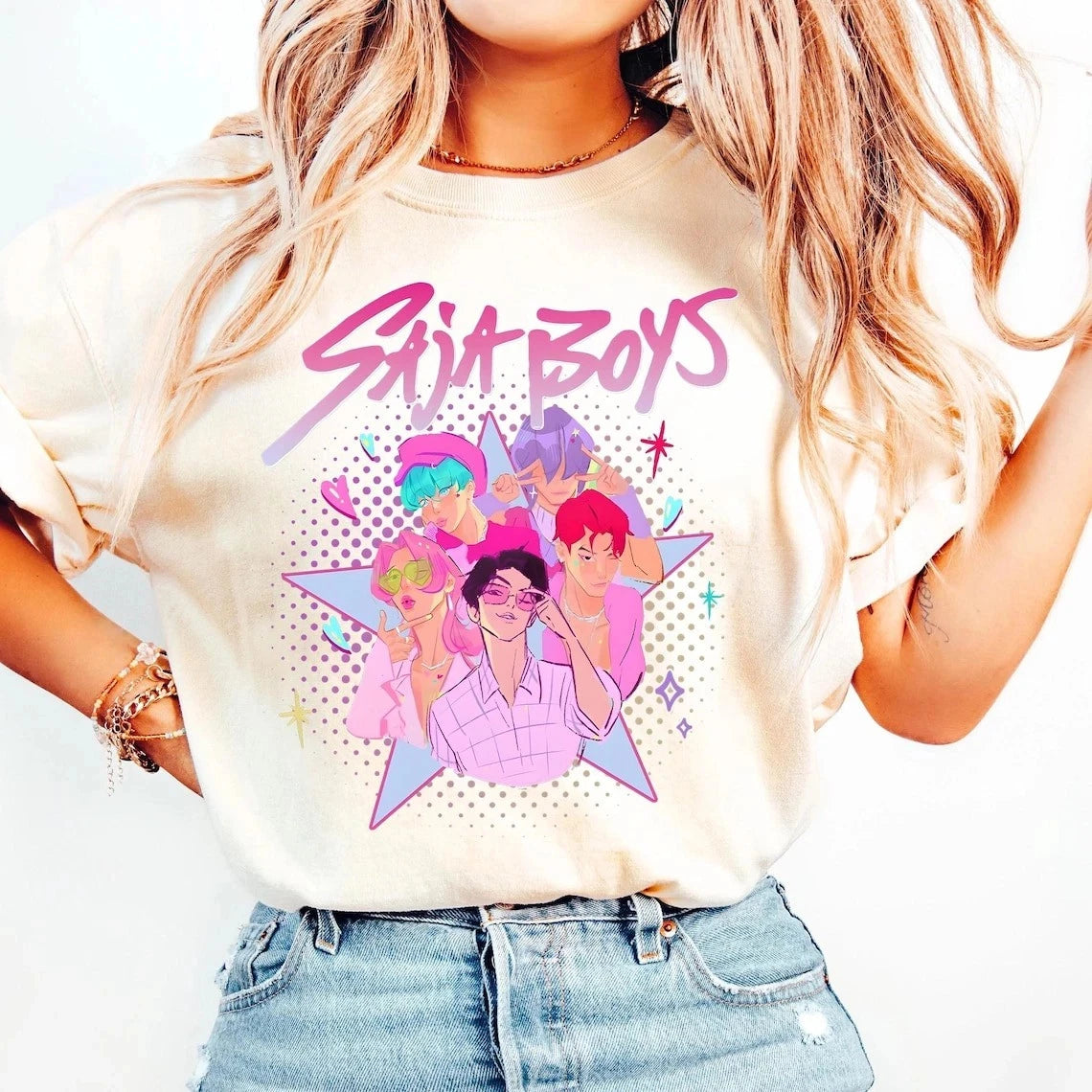🖤 Kpop Demon Hunters – T-shirt Saja Boys