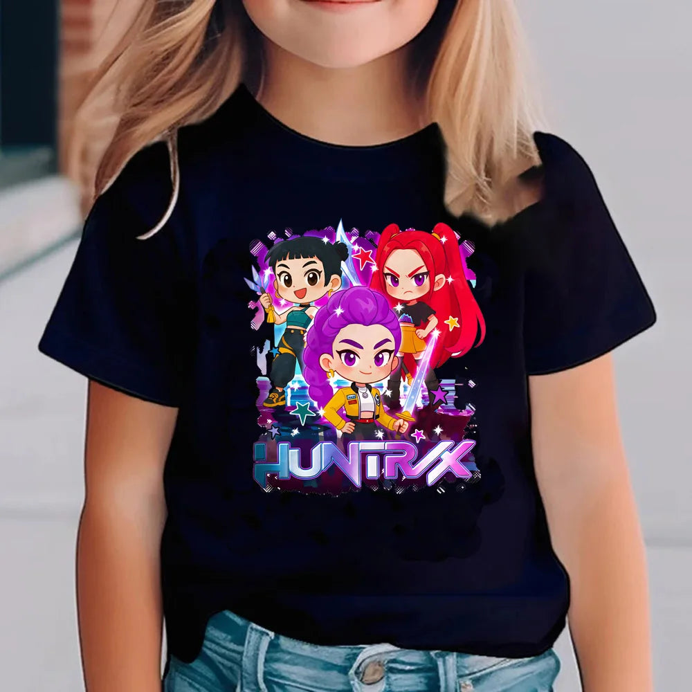 T-shirt noir K-pop Demon hunters