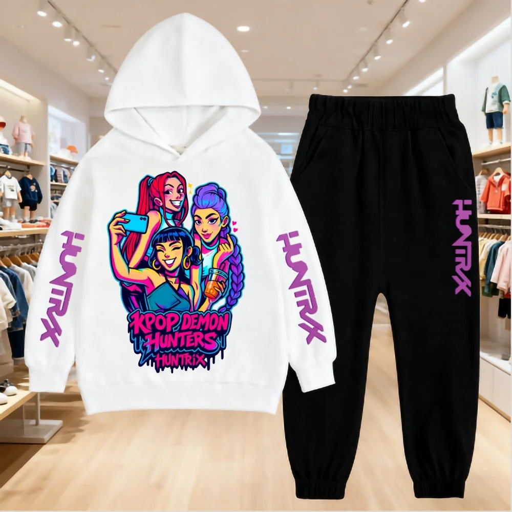 Set Hoodie + Pantalon Kpop Demon Hunters Mira/Huntrix