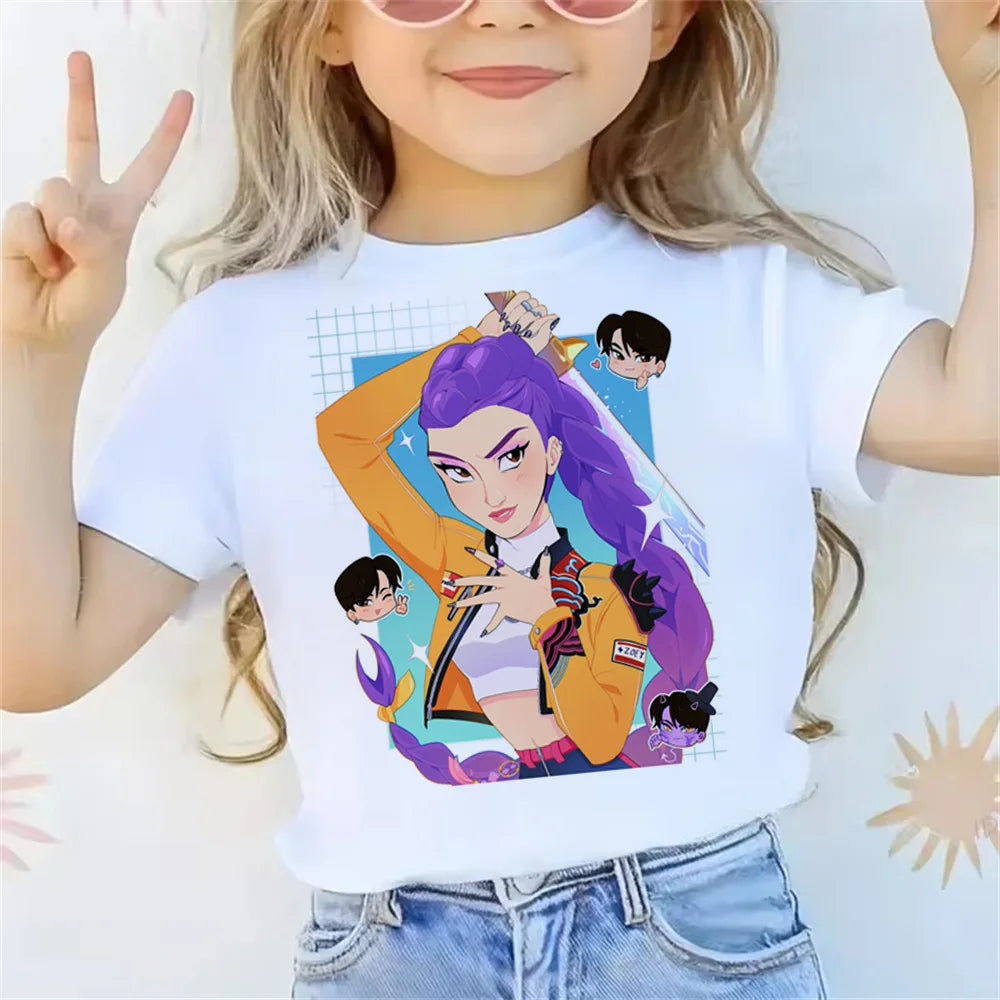 👕 T-shirt blanc K-pop Demon Hunters
