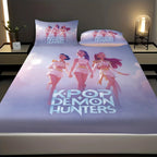 Set de Draps K-Pop Demon Hunters – 3 Pièces, Multi-Tailles