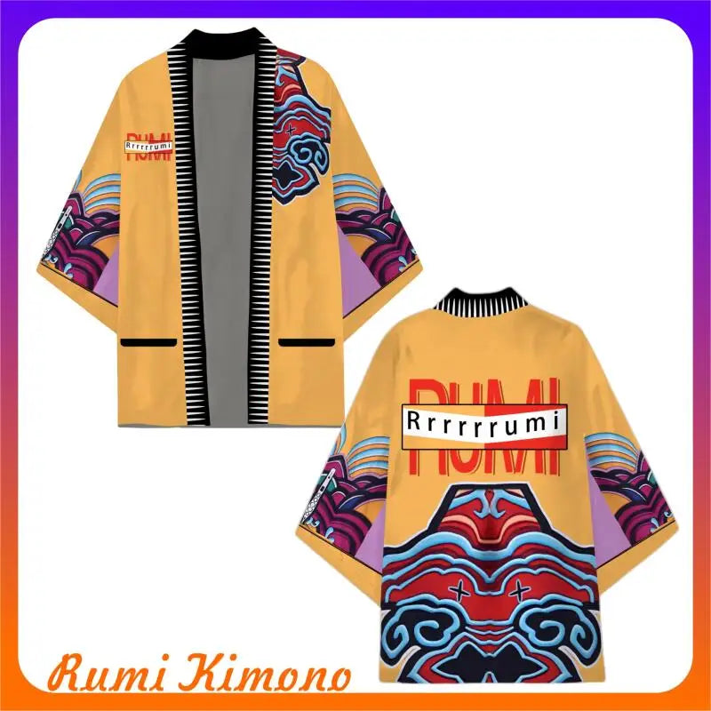 Rumi Mira Demon Cosplay – Kimono Cardigan Unique pour Femmes | Hunters Halloween 2025 K-Pop Style