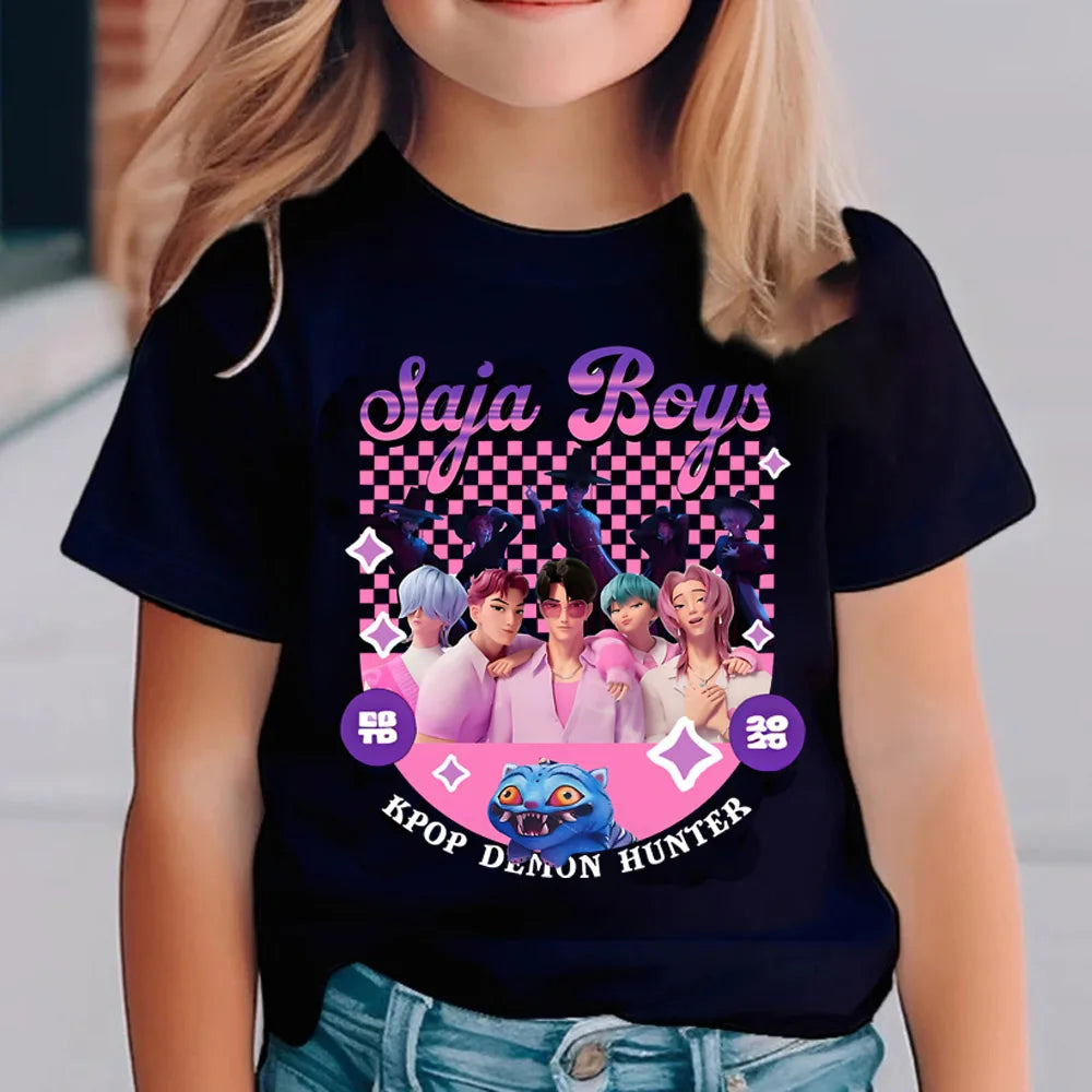 T-shirt noir K-pop Demon hunters