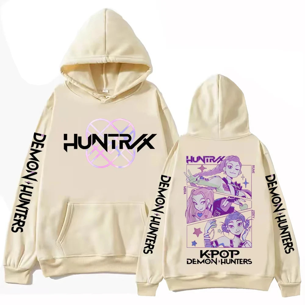 Sweat à Capuche K-Pop Demon Hunters – Style Harajuku Hip-Hop Unisexe