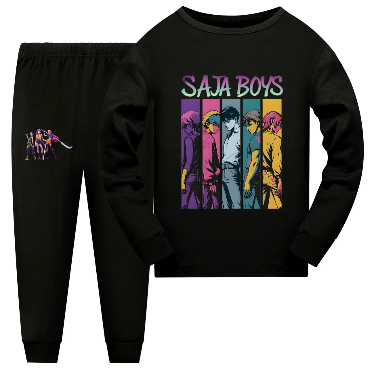 🌙 Pyjama Enfant Kpop Demon Hunters – Saja Boys 🎶