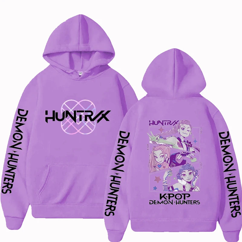 Sweat à Capuche K-Pop Demon Hunters – Style Harajuku Hip-Hop Unisexe