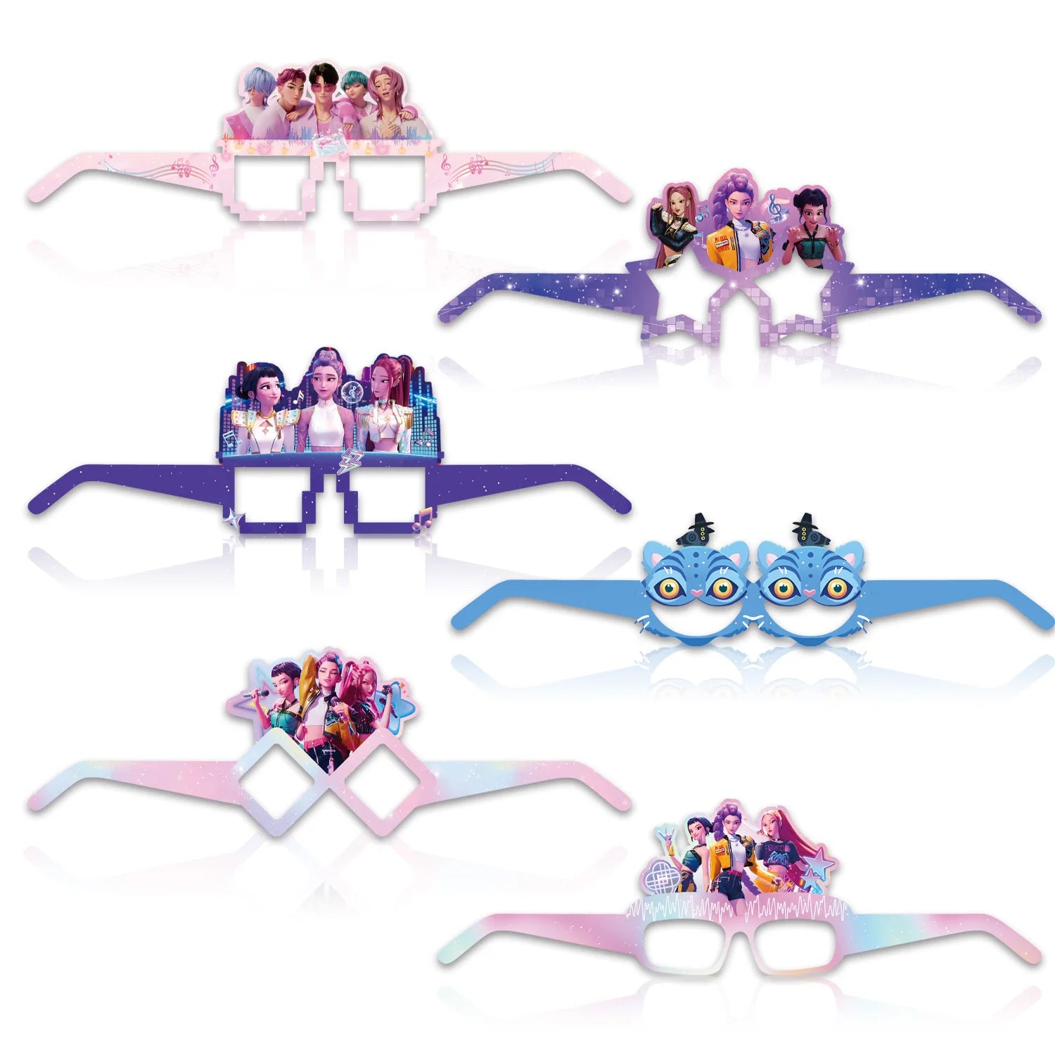 👓 Lunettes Carrées Kpop Demon Hunters – Accessoires Fête 🎉