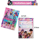 Lot de 12 cartes d’invitation K-Pop Demon Hunters – Invitations anniversaire & fête pour fans de K-Pop
