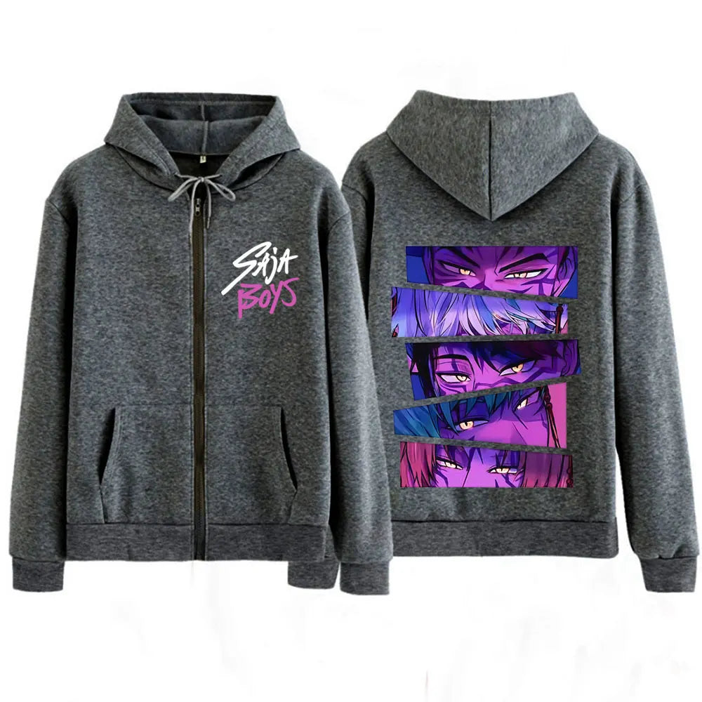 Veste à Capuche Zippée K-Pop Demon Hunters Saja Boys