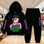 Ensemble Kpop Demon Hunters Zoey Enfant 2025 — Sweat à Capuche + Pantalon 2 Pièces