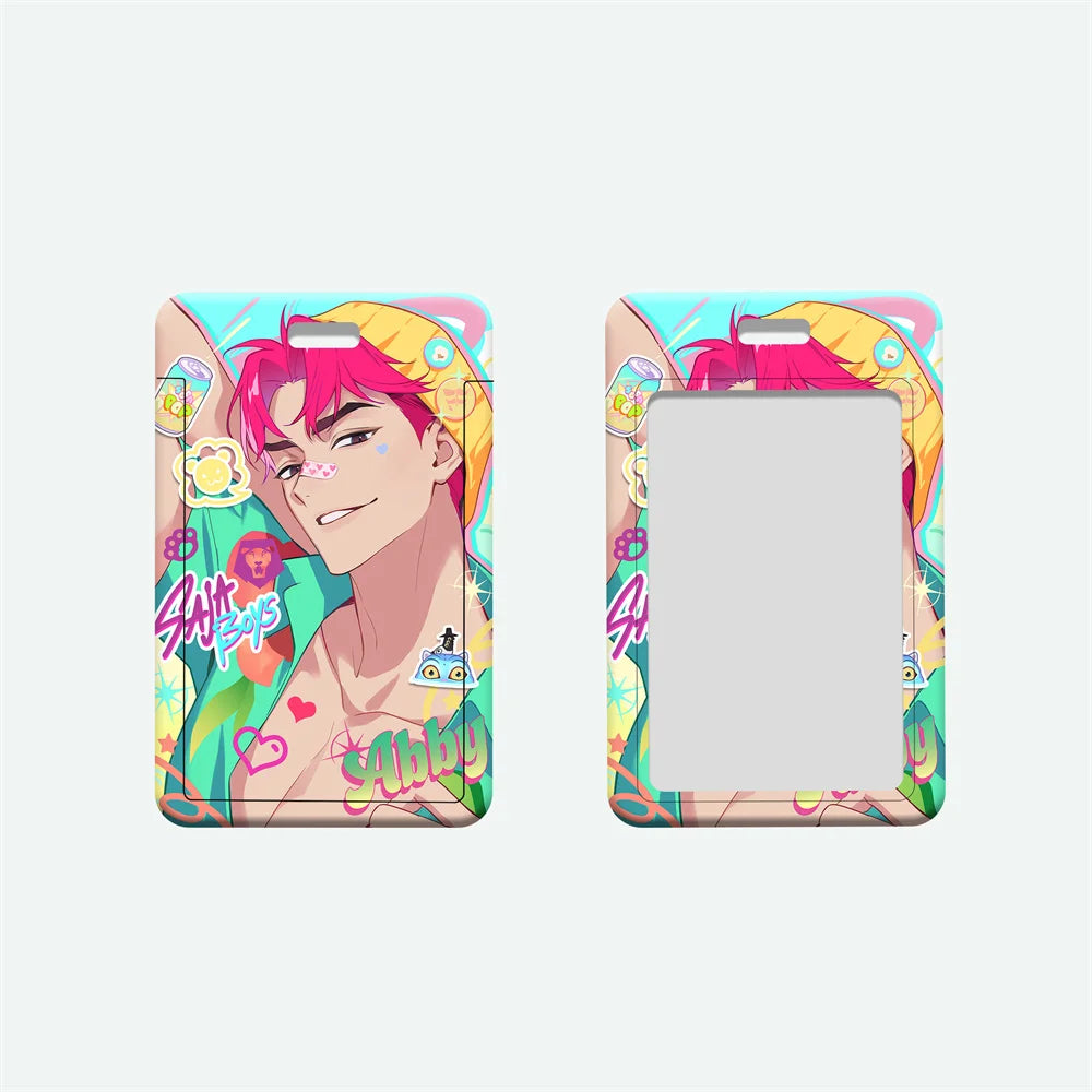 Porte-cartes en Cuir Blanc avec Cordon 🎀