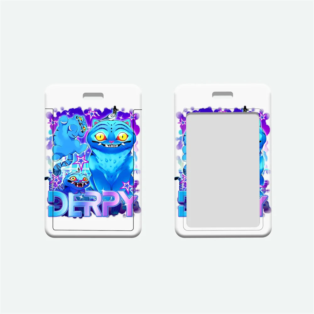 Porte-cartes en Cuir Blanc avec Cordon 🎀