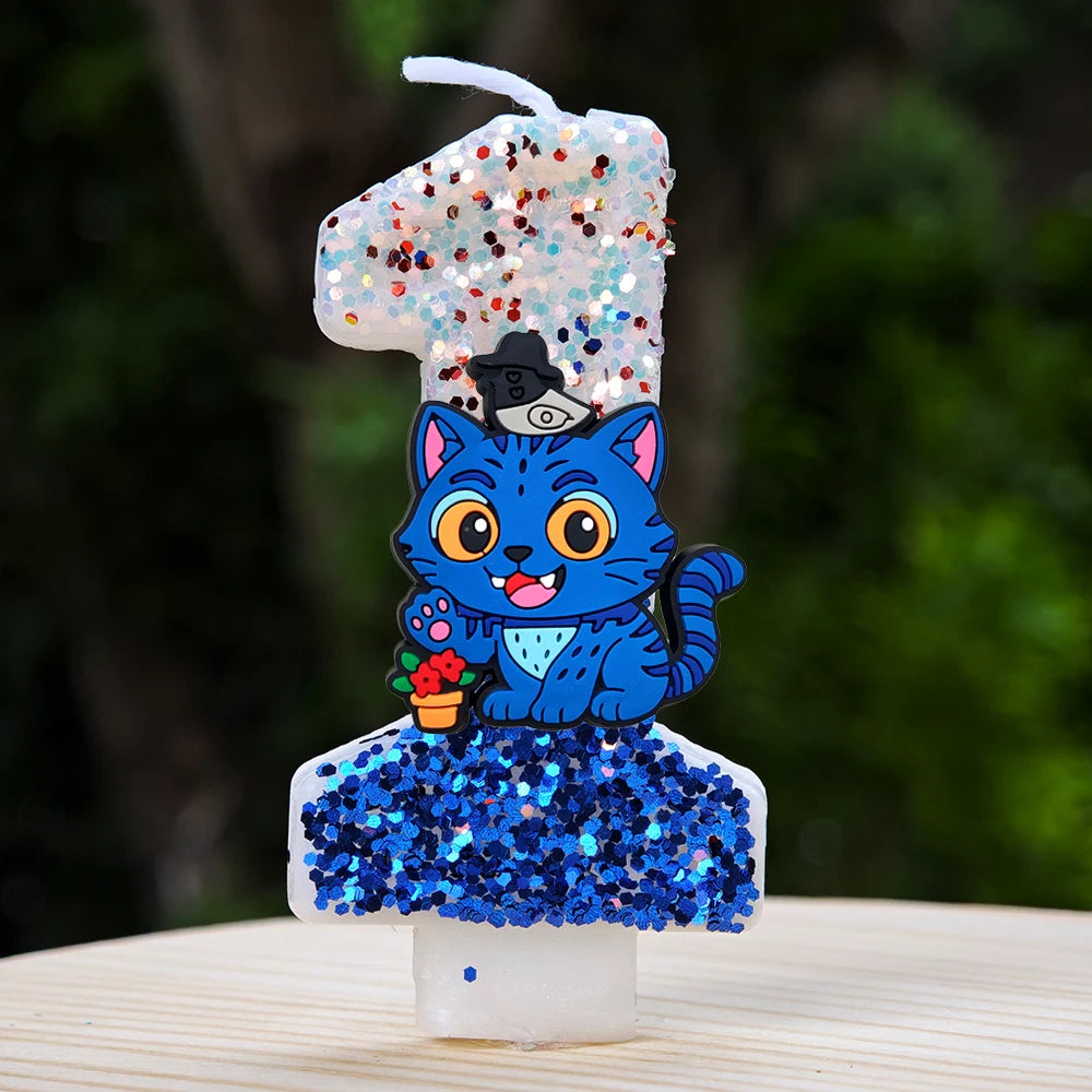 🕯 Bougie Chiffre Kpop Demon Hunters – Déco d’Anniversaire Ultra Cute 🎂