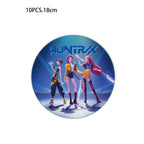 Kit Décoration Anniversaire Kpop Demon Hunters – Set de Fête Complet avec Ballons, Vaisselle, Nappe & Cake Topper