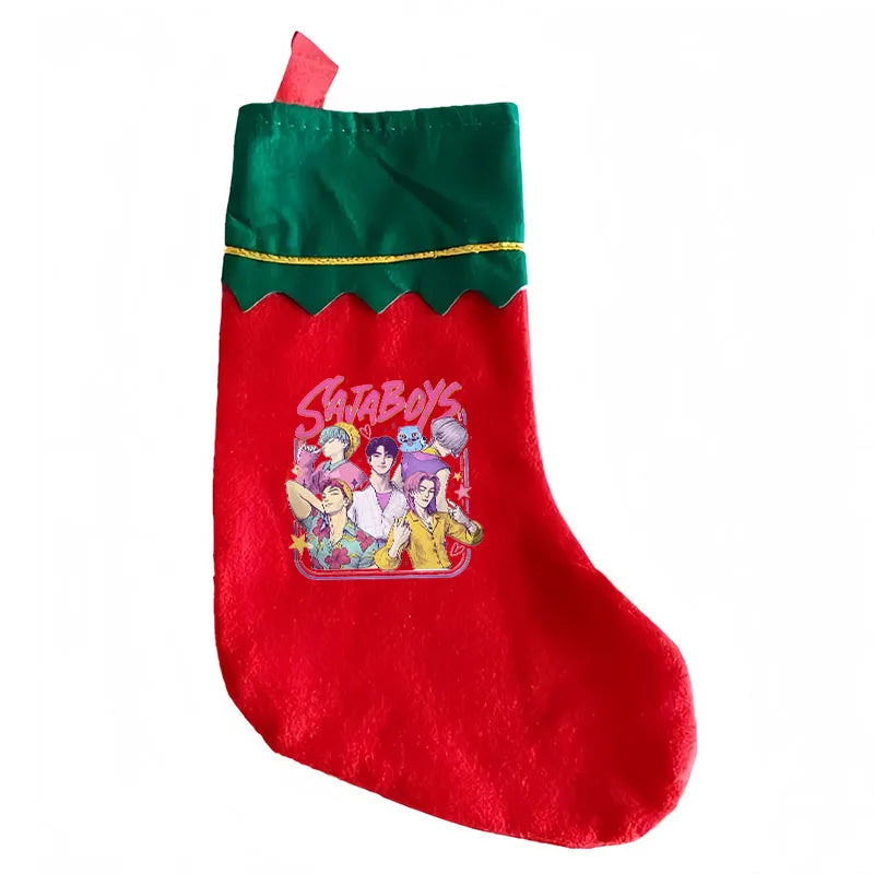 Chaussettes de Noël KPop Demon Hunters – Décorations festives pour cheminée et sapin | Cadeaux de fans K-Pop