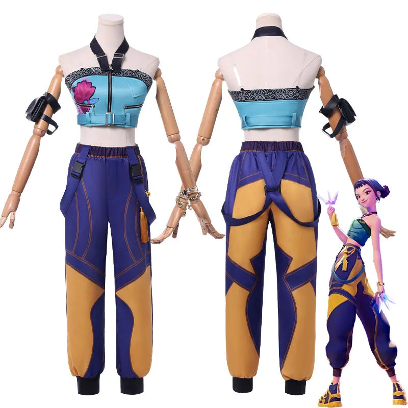 👗 Déguisement Cosplay Demon Hunters Zoey pour femme – Tenue Anime & Kpop