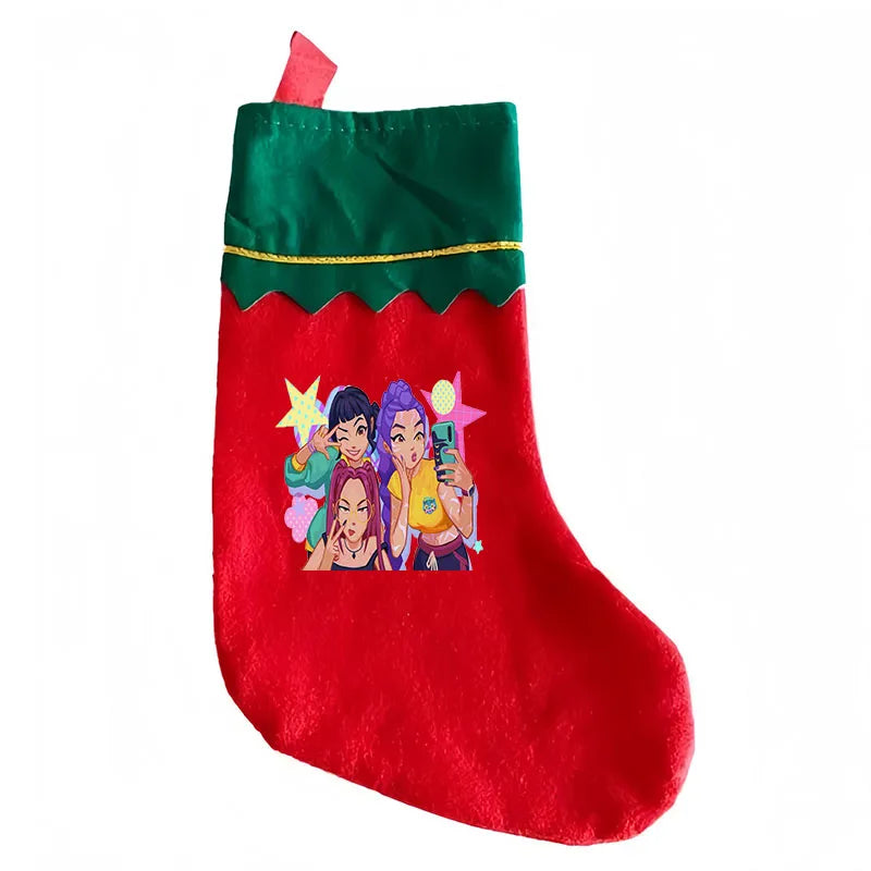 Chaussettes de Noël KPop Demon Hunters – Décorations festives pour cheminée et sapin | Cadeaux de fans K-Pop