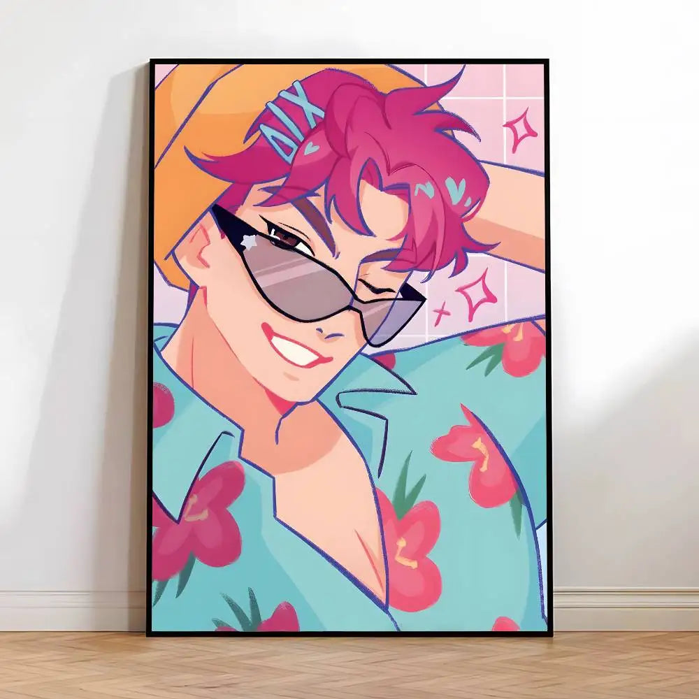 Poster K-Pop Demon Hunters Saja Boys – Affiche HD Imperméable pour Déco Maison & Bureau