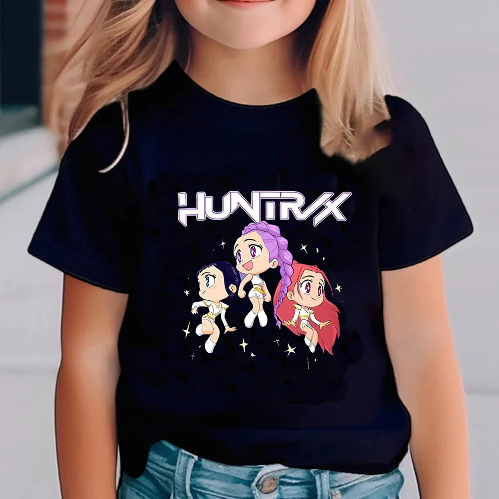 T-shirt noir K-pop Demon hunters