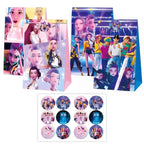 Lot de 12 sacs/pochettes cadeaux Kpop Demon Hunters – Sacs en papier kraft Anime pour anniversaires et fêtes