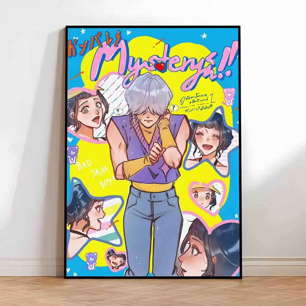 Poster K-Pop Demon Hunters Saja Boys – Affiche HD Imperméable pour Déco Maison & Bureau