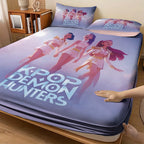 Set de Draps K-Pop Demon Hunters – 3 Pièces, Multi-Tailles