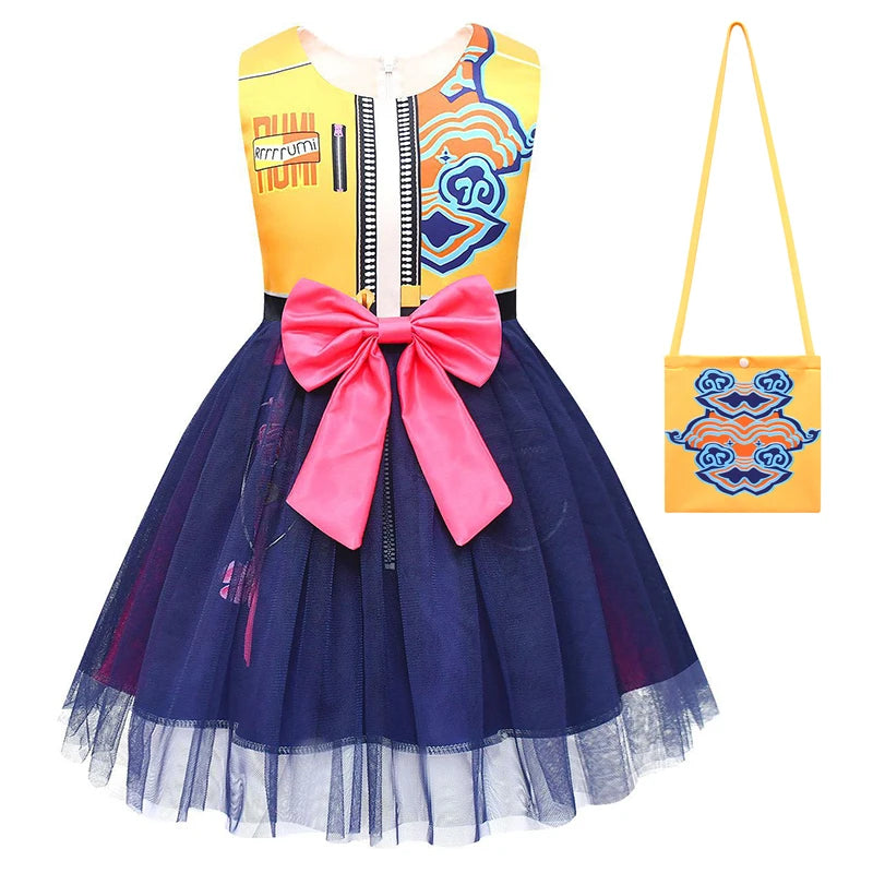 👗 Robe Cosplay Enfant KPop Demon Hunters – Rumi, Mira & Zoey