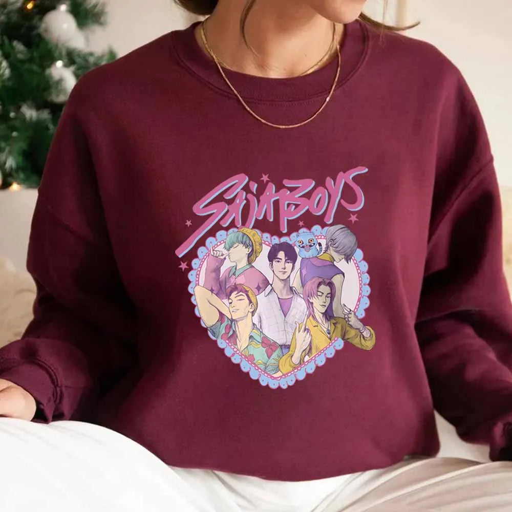 🖤 Sweatshirt Retro SajaBoys Kpop Demon Hunters ✨