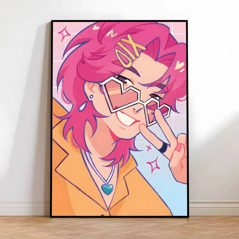 Poster K-Pop Demon Hunters Saja Boys – Affiche HD Imperméable pour Déco Maison & Bureau