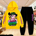 Ensemble Kpop Demon Hunters Zoey Enfant 2025 — Sweat à Capuche + Pantalon 2 Pièces