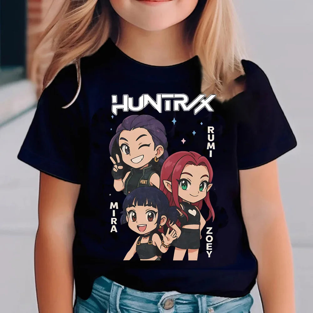 T-shirt noir K-pop Demon hunters