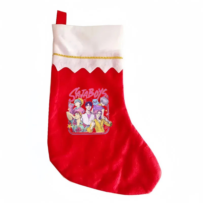 Chaussettes de Noël KPop Demon Hunters – Décorations festives pour cheminée et sapin | Cadeaux de fans K-Pop