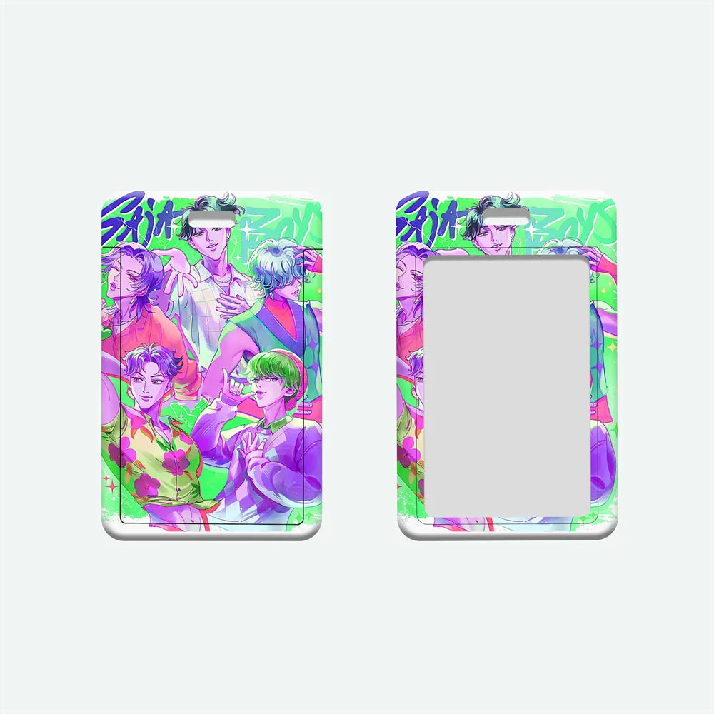 Porte-cartes en Cuir Blanc avec Cordon 🎀