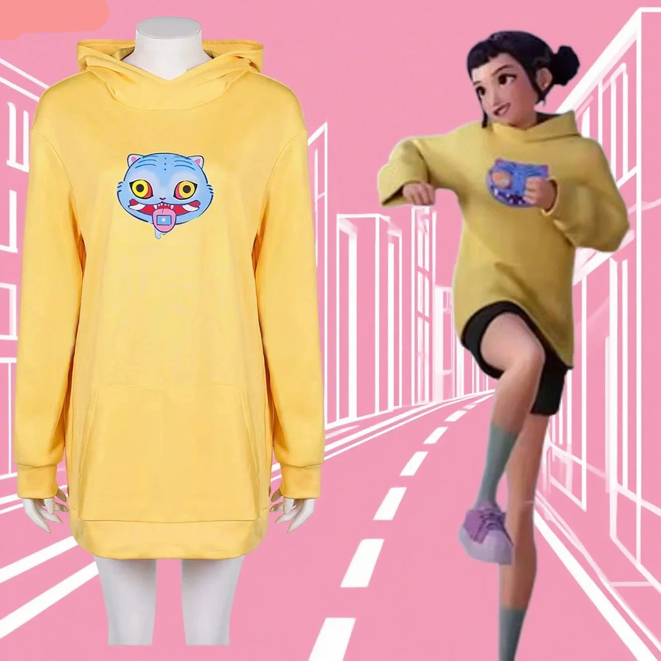 💛 Sweat à Capuche Kpop Demon Hunters – Zoey Huntrix 🎶