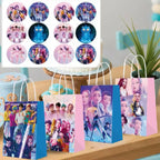 Lot de 12 sacs/pochettes cadeaux Kpop Demon Hunters – Sacs en papier kraft Anime pour anniversaires et fêtes