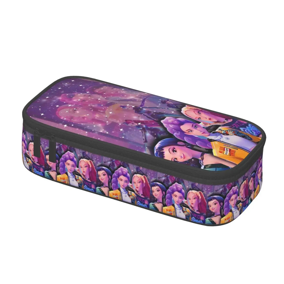 ✏️ Trousse Kpop Demon Hunters Huntrix – Grande Capacité 🎒