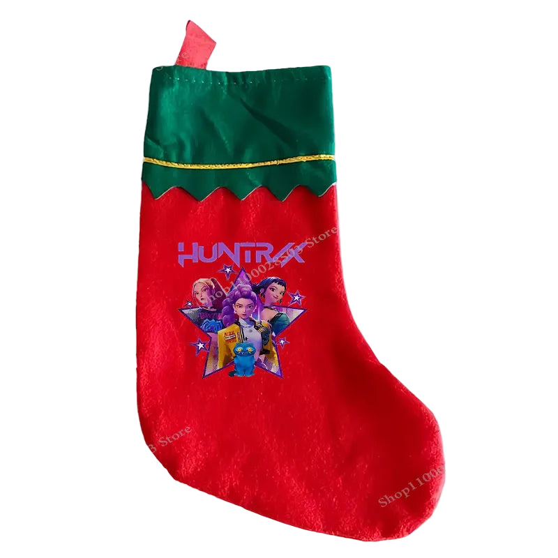 Chaussettes de Noël KPop Demon Hunters – Décorations festives pour cheminée et sapin | Cadeaux de fans K-Pop