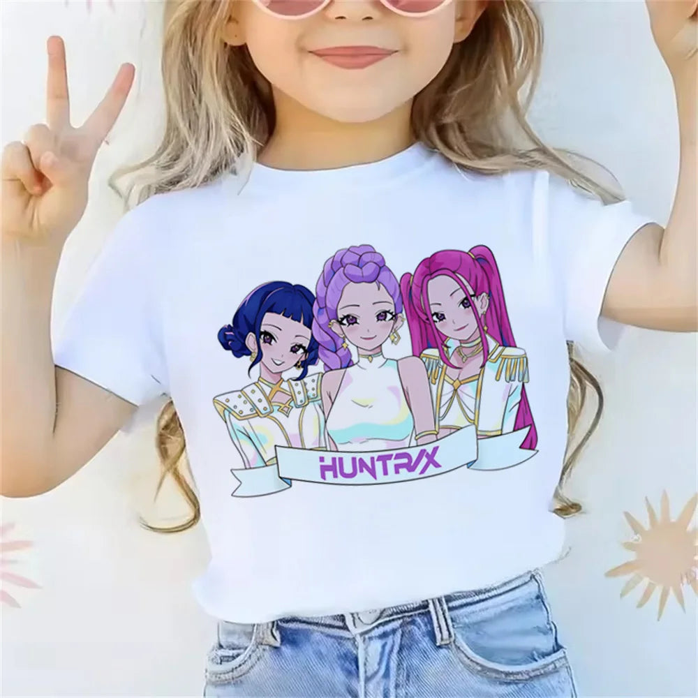 👕 T-shirt blanc K-pop Demon Hunters