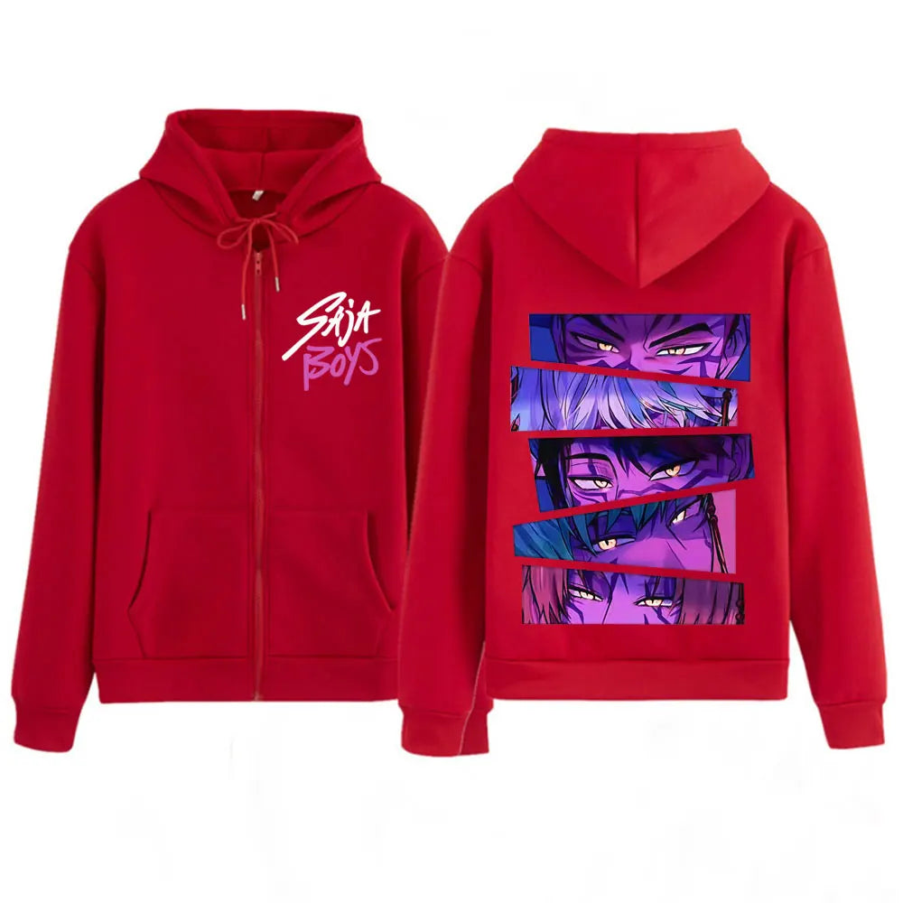 Veste à Capuche Zippée K-Pop Demon Hunters Saja Boys