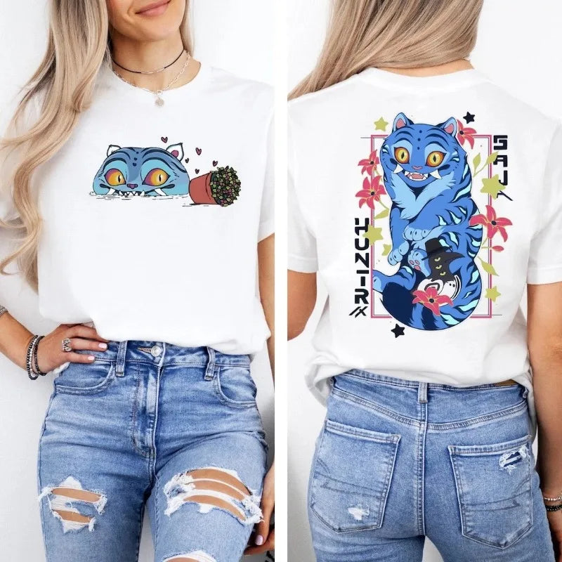 🐯 T-shirt Kpop Demon Hunters Tigre bleu