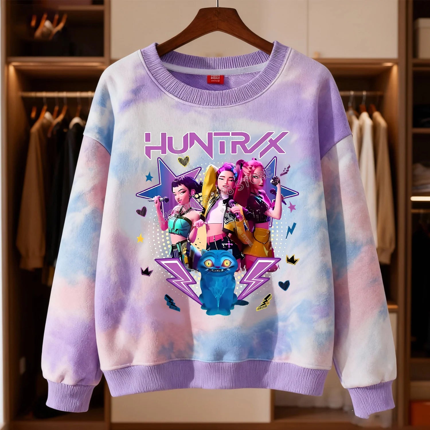 🧥 Sweat Tie-Dye Enfant KPop Demon Hunters