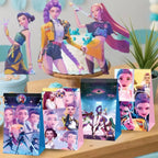 Lot de 12 sacs/pochettes cadeaux Kpop Demon Hunters – Sacs en papier kraft Anime pour anniversaires et fêtes