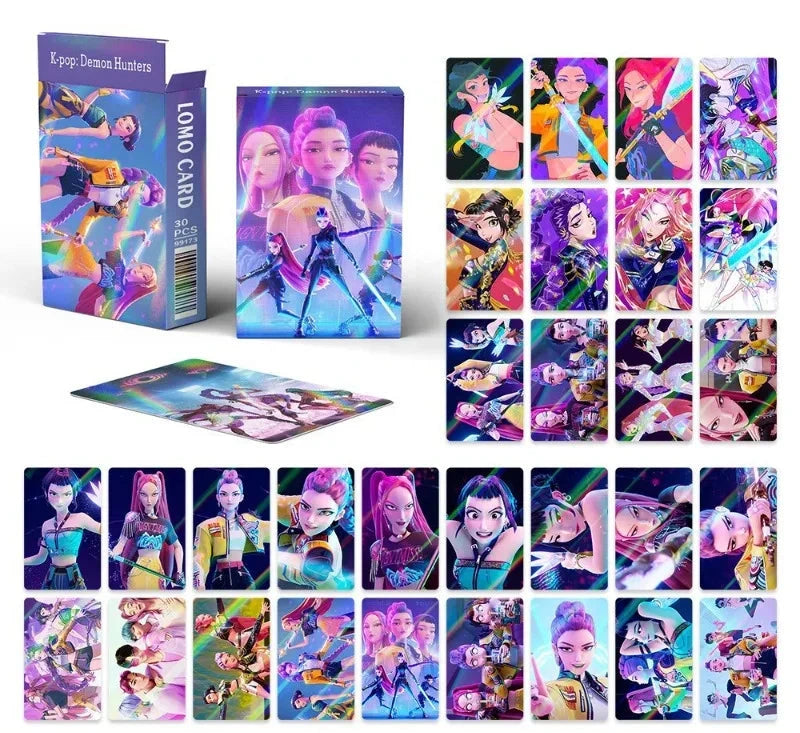 Lot de 30 Cartes KPop Demon Hunters
