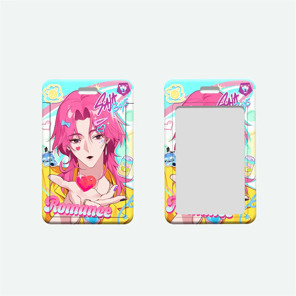Porte-cartes en Cuir Blanc avec Cordon 🎀