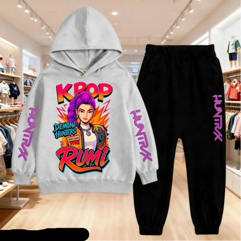 Ensemble Kpop Demon Hunters Enfant — Sweat & Veste Automne Garçon/Fille