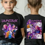 T-shirt Kpop Demon Hunters – T-shirt été imprimé unisexe en coton confortable pour filles et garçons